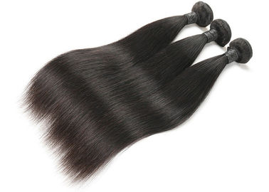 Chiny Błyszczące przedłużenia włosów ludzkich 100 Remy, miękkie brazylijskie proste wiązki włosów dostawca