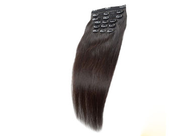 Chiny Szare peruwiańskie klipsy w przedłużeniach włosów Głęboka fala 8 &amp;quot;- 28&amp;quot; Wygodne do noszenia dostawca