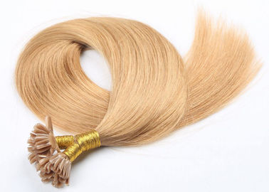 Chiny Długotrwały pre Bonded Nail U Tip Remy Human Hair Extensions Pełny skos wyrównany dostawca