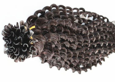Chiny Elastyczne, wstępnie połączone kręcone przedłużenia włosów ludzkich mogą być prostowane 8 - 40 cali dostawca