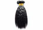 Rozszerzenia czarnych włosów ludzkich, naturalny połysk Remy Splot ludzkich włosów dostawca