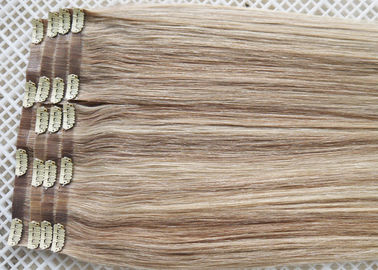 Chiny Niewidoczny, bez szwu klips w przedłużeniach włosów Remy Ludzkie włosy mogą być wyprasowane / Restyle dostawca