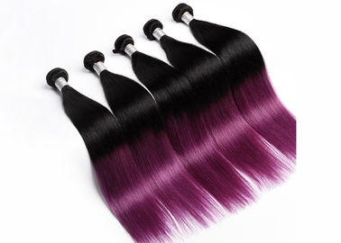 Chiny Purple Remy Human Hair Extensions, No Shedding 100g Remy Przedłużanie włosów dostawca