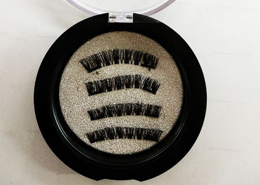 Chiny Syntetyczne podwójne magnetyczne rzęsy ręcznie robione w wysokim standardzie Natural Long dostawca