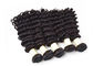 Deep Wave Remy Human Hair Extensions, Natural Color Virgin Mongolian Curly Hair dostawca