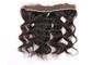 Koronkowe zamknięcie przednich włosów z szerokim wycięciem Wiele tekstur Swiss Silky Body Wave dostawca