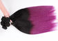 Purple Remy Human Hair Extensions, No Shedding 100g Remy Przedłużanie włosów dostawca